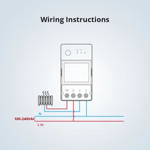 Cho Sonoff Pow Elite 16A/20A chuyển đổi thông minh từ xa điện đo hiện tại cho nhà khách sạn thông minh Battery Powered điều khiển bằng giọng nói - Product Image 3