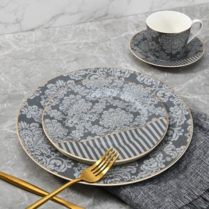 Service de table en porcelaine de Chine, 16 pièces, assiettes à dîner, vaisselle de restaurant - Product Image 1