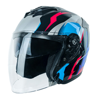 Casque 3/4 à dégagement rapide - Double visière, sécurité 3C/DOT, construction en ABS durable