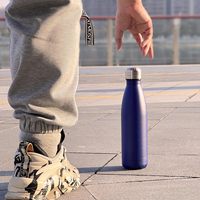 Bouteille d'eau en acier inoxydable à double paroi sans BPA de 500ml isolée en forme de cola pour le sport et l'extérieur pour le camping