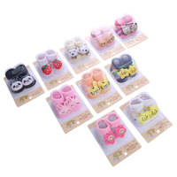 Ensemble Cadeau Amusant Fournisseur Vente en Gros pour Bébé Nouveau-né Unisexe, Chaussettes Antidérapantes Amusantes avec Poignées pour Bébé Nouveau-né et Tout-petit