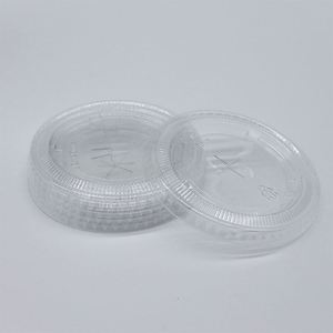Vente en gros de couvercles pour gobelets en plastique jetables pour boissons froides au lait, au thé et au café, calibre 78, en PET - Product Image 1
