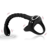 Masseur de prostate de deuxième génération vibrant et rotatif, télécommandé, avec fonction de stimulation par embout de docking, pour masturbation masculine et usage anal