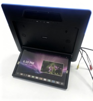Moniteur de toit de voiture Android électrique rabattable de 15,6 pouces, 4+64G, écran tactile, USB, HD, lumière ambiante, Smart TV pour Toyota Alphard 30