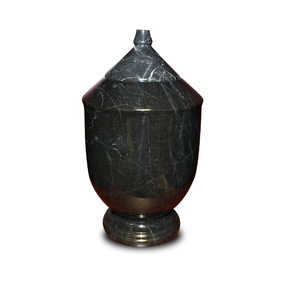 โกศลายหินอ่อนจากโบตานิกาสไตล์อเมริกันพร้อมที่เก็บของขนาดใหญ่ - Product Image 6