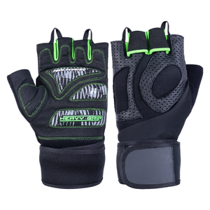 Gants de fitness unisexes en cuir à demi-doigts pour l'extérieur, avec sangle de poignet réglable, respirants, antidérapants, pour une adhérence ultime lors de la musculation - Product Image 1