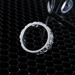 Fashion Jewelry Fine Hoop <b>Ring</b> Stainless Steel Patterned <b>Rings</b> <b>for</b> <b>Men</b> - Product Image 4