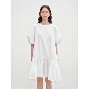 Robe d'été pour femme à col rond et manches bouffantes, style élégant, collection Ailande - Product Image 5