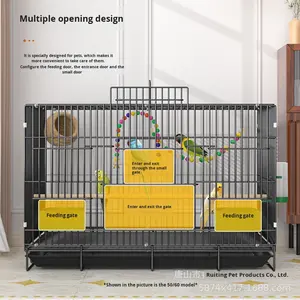 Kuş Kafesi Katlanabilir Kaçış Önleyici Tel Örgü Metal Papağanlar Güvercinler Muhabbet Kuşları Sığırcıklar ve Muhabbet Kuşları için-Orta Boy - Product Image 3