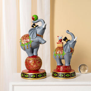 Adornos Creativos de Elefante de Circo, Arte Moderno, Decoración de Alta Gama para Sala de Estar, Mueble de TV, Entrada, Manualidades - Product Image 3
