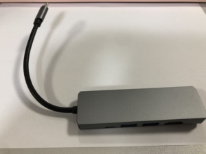 5 En 1 USB tipo C Hub <span class=keywords><strong>HDMI</strong></span> <span class=keywords><strong>AUX</strong></span> USB3.0 estación de acoplamiento con adaptador de red Ethernet para Mackbook Notebook Laptop - Product Image 3