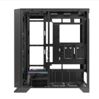 Nouveau design E-ATX bureau de jeu rvb panoramique en verre trempé boîtier d'ordinateur et tour en verre trempé pleines tours