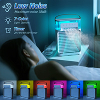 Portable 3 en 1 ventilateur climatiseur ménage petit refroidisseur d'air LED veilleuses humidificateur réglage de l'air ventilateurs à domicile livraison directe