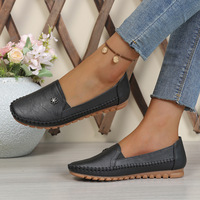 Chaussures plates pour femmes 2026 avec décorations florales en strass, garniture cousue à la main, semelle souple antidérapante, chaussures décontractées pour tous les jours