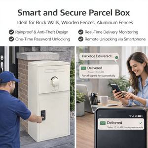 JDY-buzón de <span class=keywords><strong>correos</strong></span> de pared para uso en exteriores, dispositivo de cierre inteligente Digital, impermeable, con aplicación moderna, para uso residencial - Product Image 3