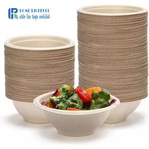 Bol en bagasse de canne à sucre écologique, directement de l'usine, 16/20 oz, 100% naturel, biodégradable, jetable, avec récipient alimentaire - Product Image 3