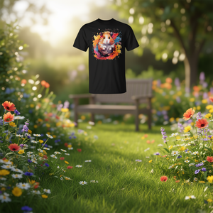 T-shirt coloré avec motif de hamster syrien pour les amoureux des animaux - Product Image 3