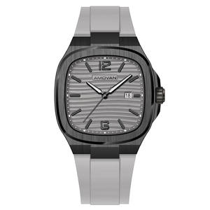 2022 Amovanカスタム100メートル耐水性スクエアラグジュアリーデザイナーウォッチrelojHombreウォッチメンズリストラグジュアリー - Product Image 1