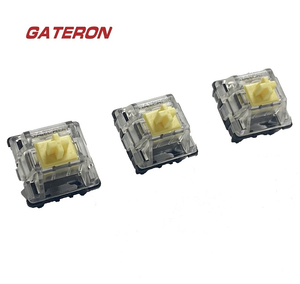 Interrupteur de clavier mécanique de jeu <span class=keywords><strong>GATERON</strong></span>, argent, blanc, rouge, bleu, jaune, marron, noir, interrupteur optique - Product Image 3
