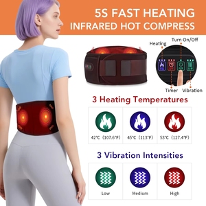 Ceinture de massage chauffante 2 en 1 pour l'abdomen et le bas du dos, avec compresse chaude et soutien lombaire - Product Image 2