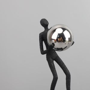 Evelyn - Figuras Decorativas de Metal de Personajes Acrobáticos Abstractos, Artesanías de Personajes Acrobáticos para Decoración del Hogar, Estatuas de Mesa - Product Image 5