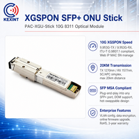 XGSPON SFP + ONU Stick 8311 Web IP MAC SN mengelola 9.953 g-tx/9.953 g-rx Simplex SC/APC 1270nm/1577nm 20KM peralatan serat optik