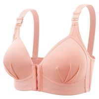 Soutien-gorge sans armatures respirant pour femme adulte, à fermeture avant, bonnets couvrants, confort optimal, avec bretelles antidérapantes, pour le maintien quotidien