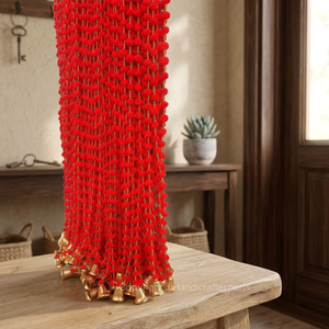 Decorative Artificial Diwali Decoration Handmade Pom Pom Garland Wedding Decoration String Backdrops and for Festival Seasons - Product Image 4