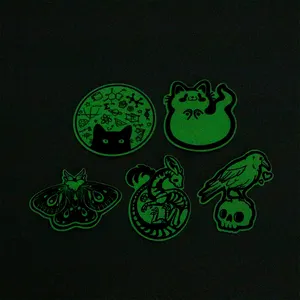 Custom Luminous Sticker Die Cut Kids Vinyl Label Glow In Dark Sticker Reflective Decoration The Night Glow Car Stickers