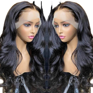 Pide tu peluca frontal de encaje HD con cabello humano, bordes indetectables, gorro ligero, stock limitado, ¡pídelo hoy! - Product Image 1