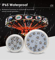 Lampe décorative LED à pixels 45 mm AC24V automatique pour cabochon, IP65, pour parcs à thème, vente directe usine