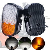 Feux latéraux pour chariot élévateur 10-80v, feux de travail, clignotants pour chariot élévateur, feux de position blancs jaunes, feux d'avertissement