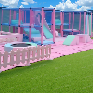 Personnalisable princesse fille Soft Play Naught Castle intérieur/extérieur équipement de terrain de jeu modulaire pour les fêtes d'enfants location d'événement - Product Image 6
