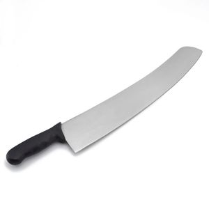 Coltello per <span class=keywords><strong>Pizza</strong></span> da 18 pollici con manico in acciaio inossidabile nero con manico in PP - Product Image 2