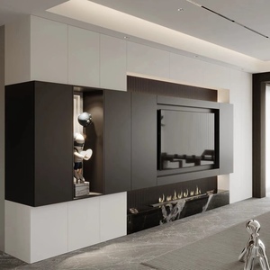 Mueble de TV Moderno de Último Modelo - Elegante Mueble de <span class=keywords><strong>Madera</strong></span> para Sala de Estar con Almacenamiento y Diseño Personalizable - Product Image 3