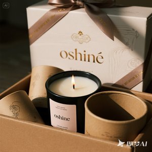 Sang trọng thân thiện với môi nhỏ hộp quà tặng chất lượng cao giáng sinh nến bao bì xách tay có thể tái chế với dập nổi Matt cán - Product Image 3