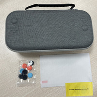 便携式EVA硬盒，带钢化膜操纵杆盖和用于开关2保护主机储物袋的NS2套件
