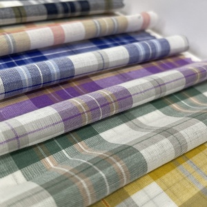 Vendita calda di alta qualità controllare tessuto di puro cotone resistente alle rughe traspirante Made in China - Product Image 1