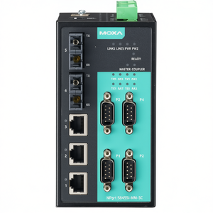Servidor de Dispositivos Ethernet Moxa NPort S8455I-MM-SC, Convertidor de 8 Puertos Serie a Ethernet para Uso Industrial - Product Image 2