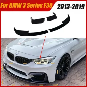 StarNav Pour Série 3 F30 2013-2019 Kit de carrosserie de remplacement style M3 M4 : Lame de spoiler de pare-chocs avant, diffuseur et protection - Product Image 4