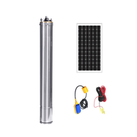 Pompe solaire submersible à économie d'énergie pour puits profond, entièrement en acier inoxydable, résistante à la corrosion, pour l'extraction d'eau de puits