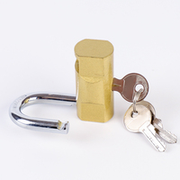 Nouveauté, prix bas, cadenas en fer plaqué laiton personnalisé de haute qualité avec 3 clés, haute sécurité