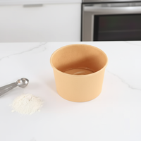 Gobelet à soupe en papier kraft biodégradable et recyclable de haute qualité, à paroi simple, écologique, avec logo personnalisé pour contenants alimentaires jetables