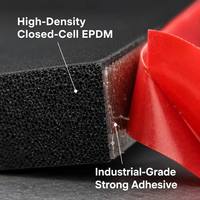 Bande d'étanchéité en mousse EPDM personnalisée Jacey, insonorisante et anti-vibrations, pour systèmes CVC et étanchéité d'instruments de précision
