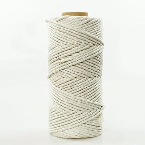 Cordelette en coton 3 plis de 3 mm durable pour emballage cadeau et décoration rustique de fêtes, 50 yards/rouleau – Offre Spéciale - Product Image 2