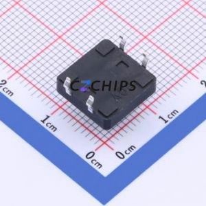 GT-TC152A-H085-L1 Tactile Switch Through hole-4P,12x12mm Switch Single Pole Single Throw Round Button 1.6N Through Hole - Product Image 2
