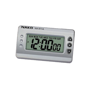 Nako Quartz Timer Na-811a Digital Clock With Alarm Calendar Portable Rectangle Manual Control - Product Image 5