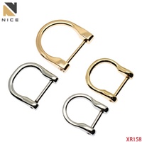 Boucle en D détachable 23 mm 19 mm en alliage de zinc avec connecteur à vis pour sangle de sac à main