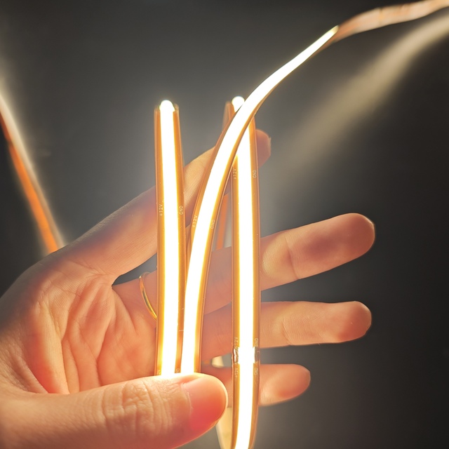 DC12V COB 8MM Led Strip Free Cut Warm White High Brightness COB Led Strip Light for Indoor Decor