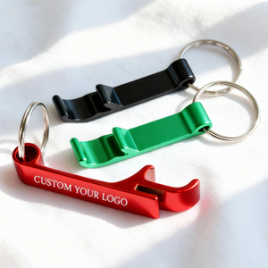 定制锌合金啤酒开瓶器钥匙扣金属激光标志结婚礼品促销空白个性化小迷你钥匙扣 - Product Image 3